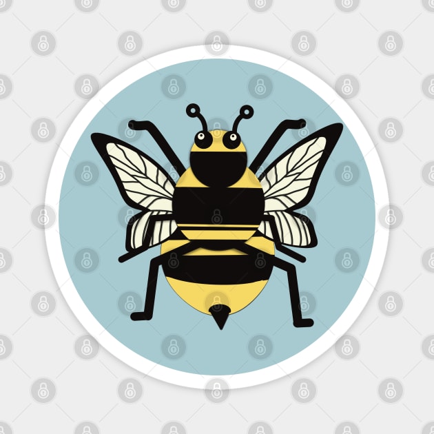 Bumblee Bee Magnet by FlippinTurtles